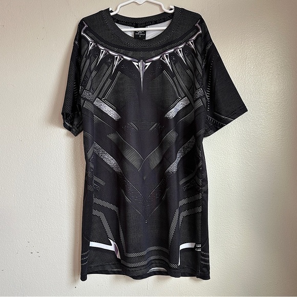 3/$20 💥 Boys Gym Gala Superhero Graphic T-Shirt Black & Gray Athletic Small - Picture 1 of 13